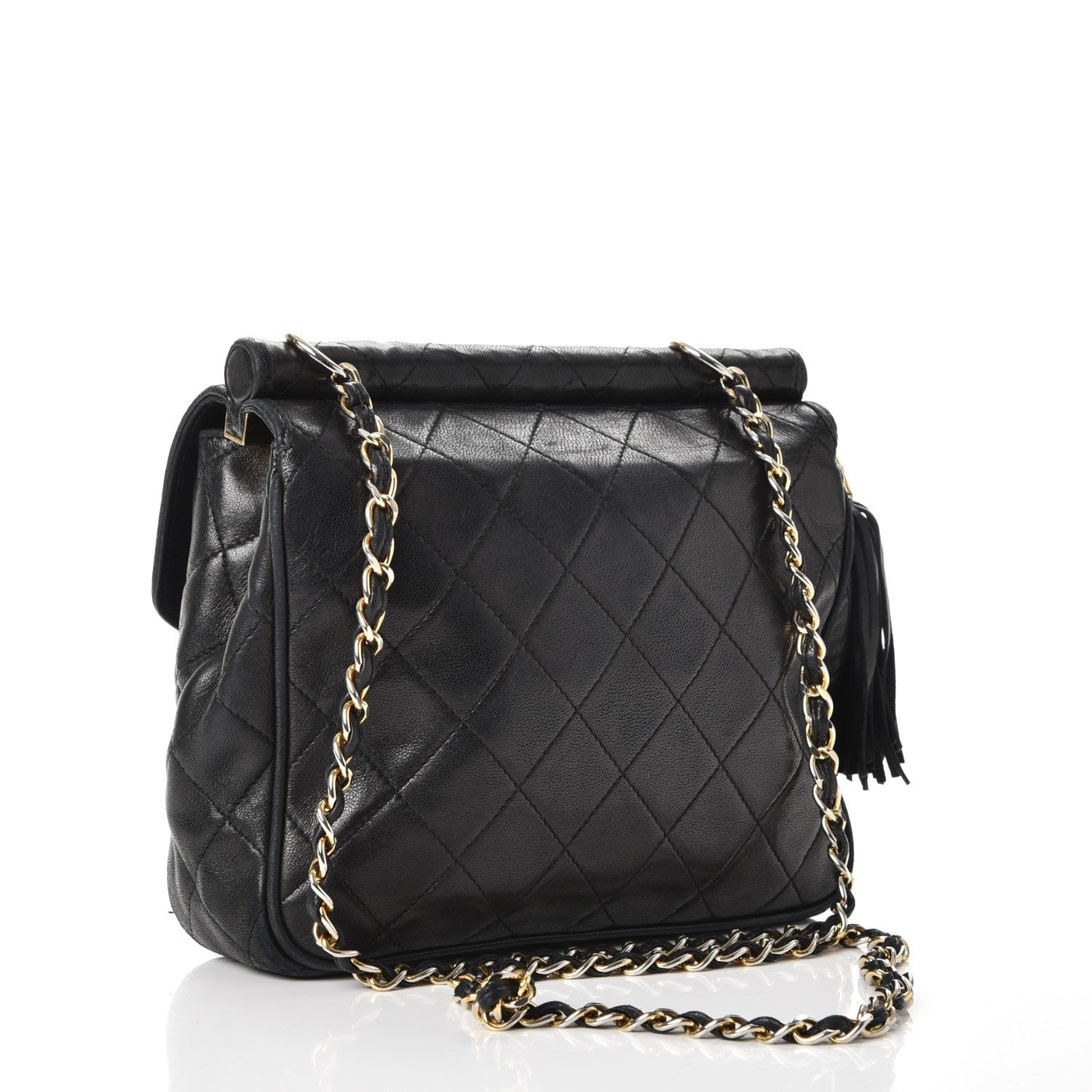 Chanel Lambskin Quilted Small Single Flap Black 3 of 15