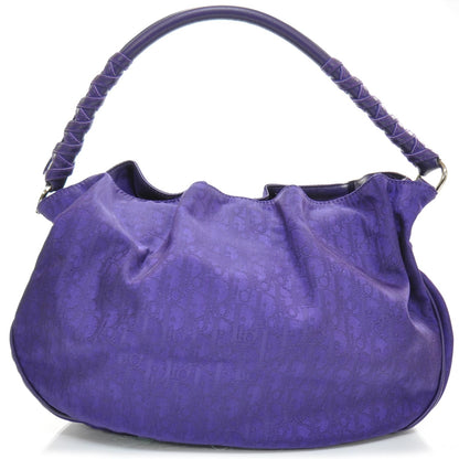Christian Dior Nylon Monogram Lovely Medium Hobo Purple 1 of 10