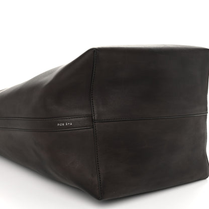 The Row Polished Saddle Calfskin Large N/S Park Belt Bag Dark Brown 8 of 11
