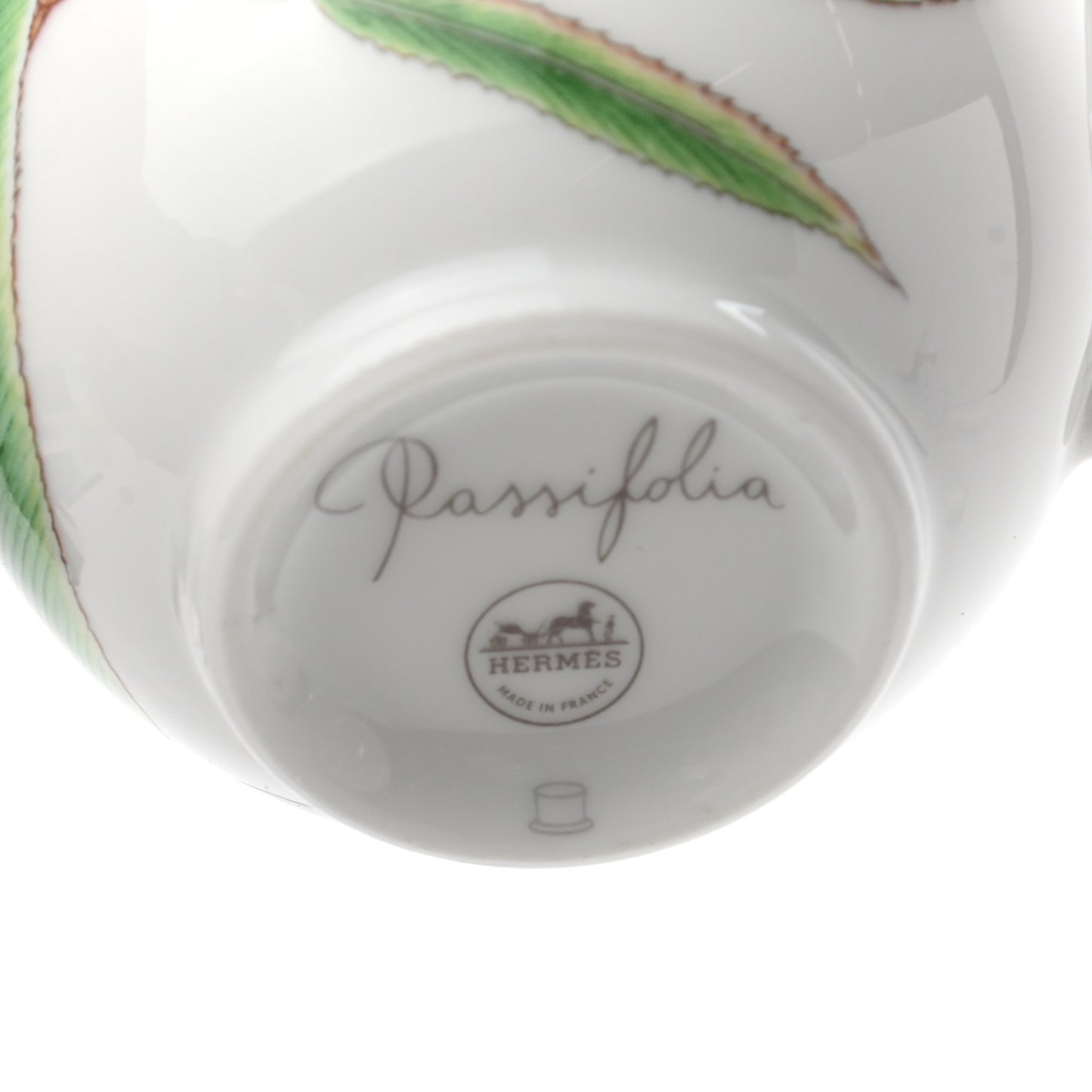 Porcelain Passifolia Coffee Cup And Saucer Set of 2