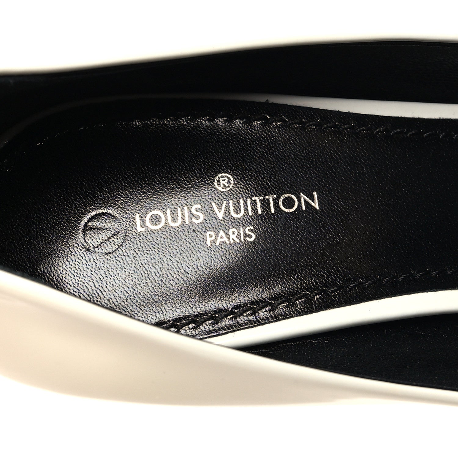 Louis Vuitton Monogram Patent Call Back Pumps 36 White 8 of 10