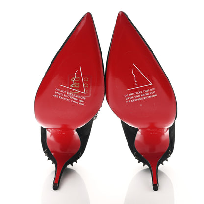 Christian Louboutin Veau Velours Anjalina 100 Pumps 37.5 Black 5 of 8