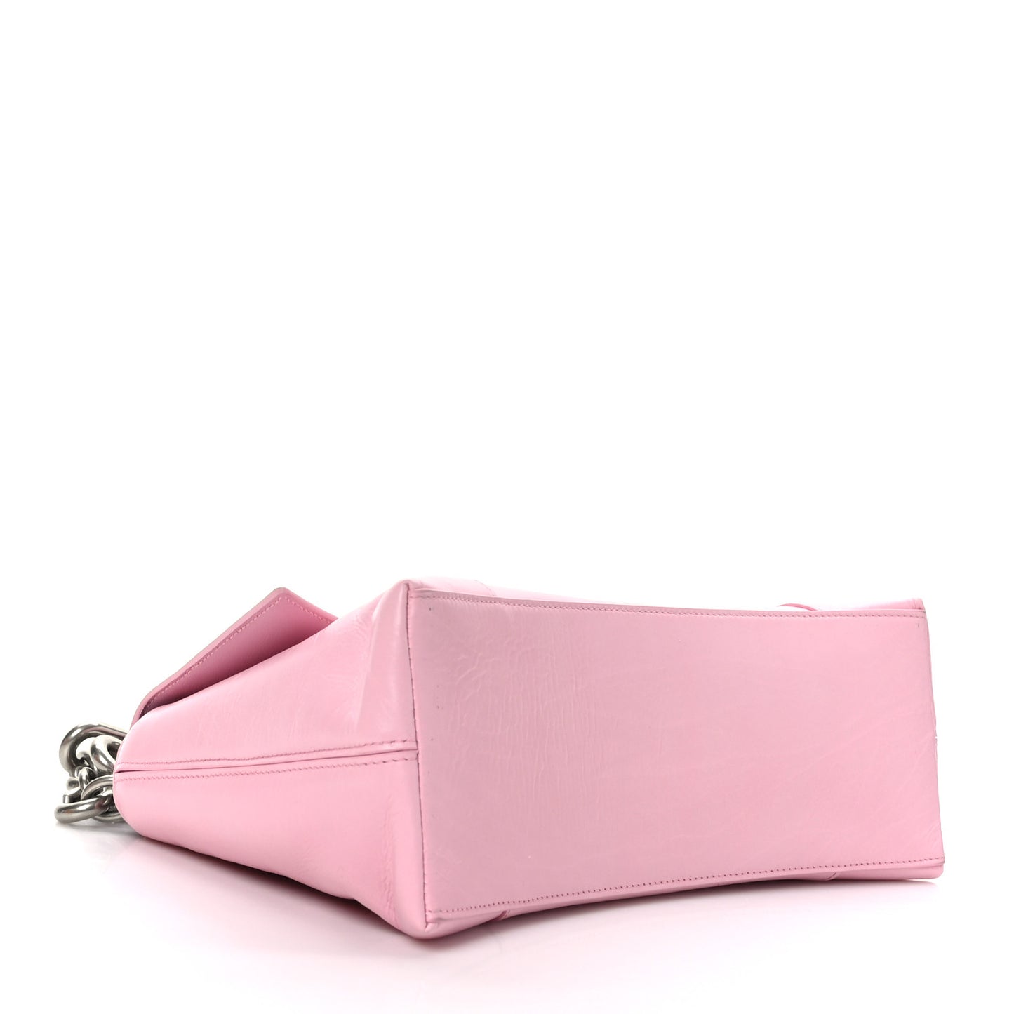 Calfskin S Downtown Shoulder Bag Candy Pink Black