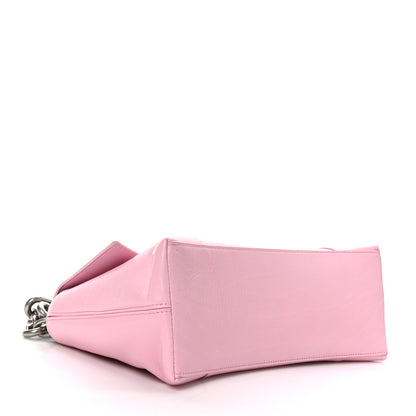 Balenciaga Calfskin S Downtown Shoulder Bag Candy Pink Black 4 of 9
