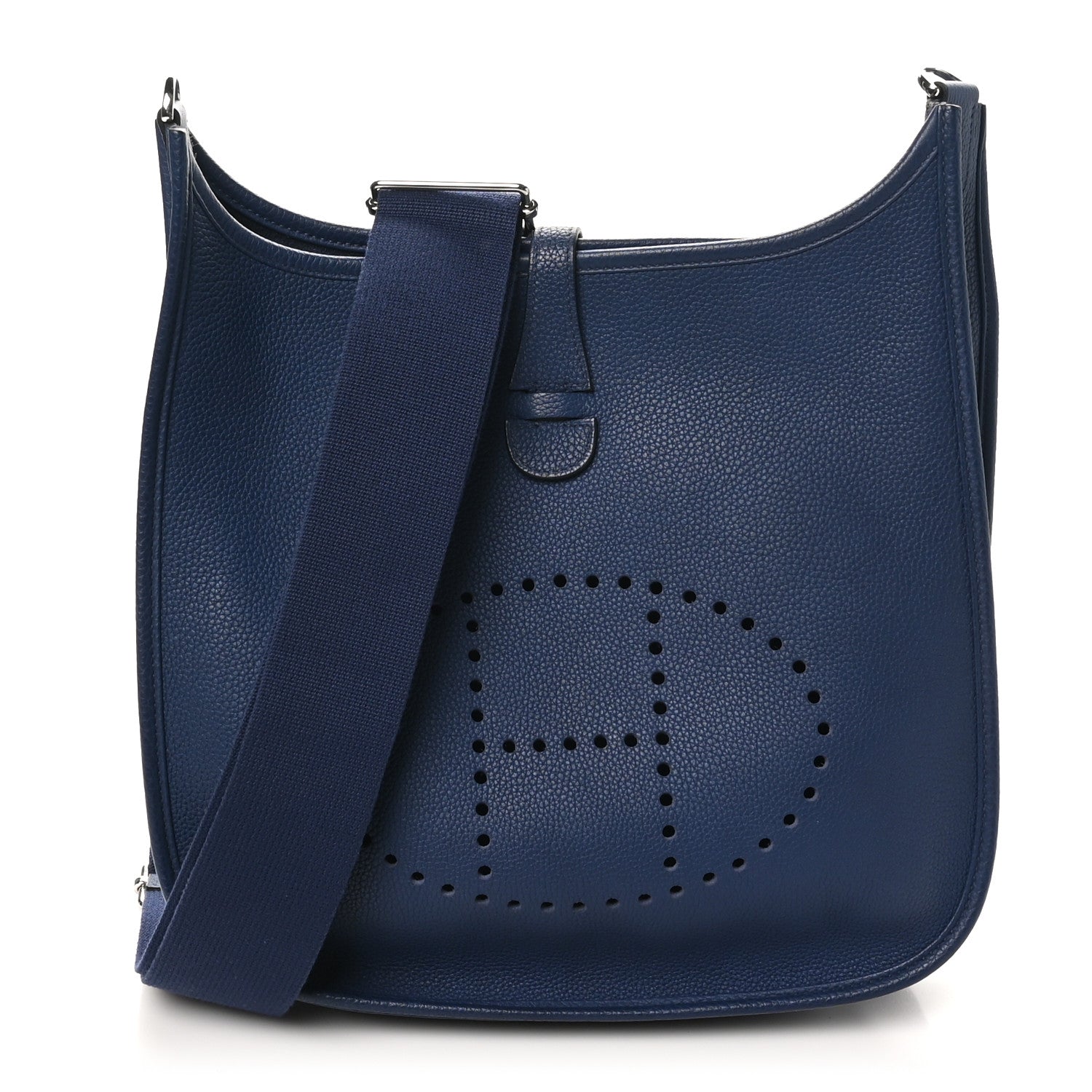 Hermes Taurillon Clemence EVELYNE III PM Deep Blue 1 of 10