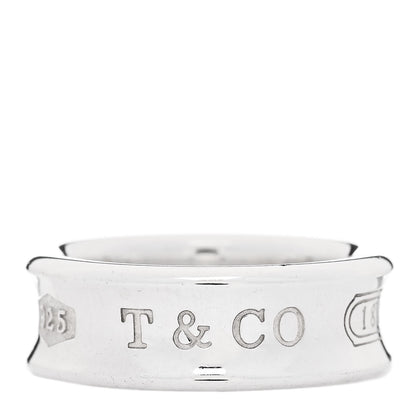 Tiffany Sterling Silver 1837 Band Ring 51 5.75 1 of 6