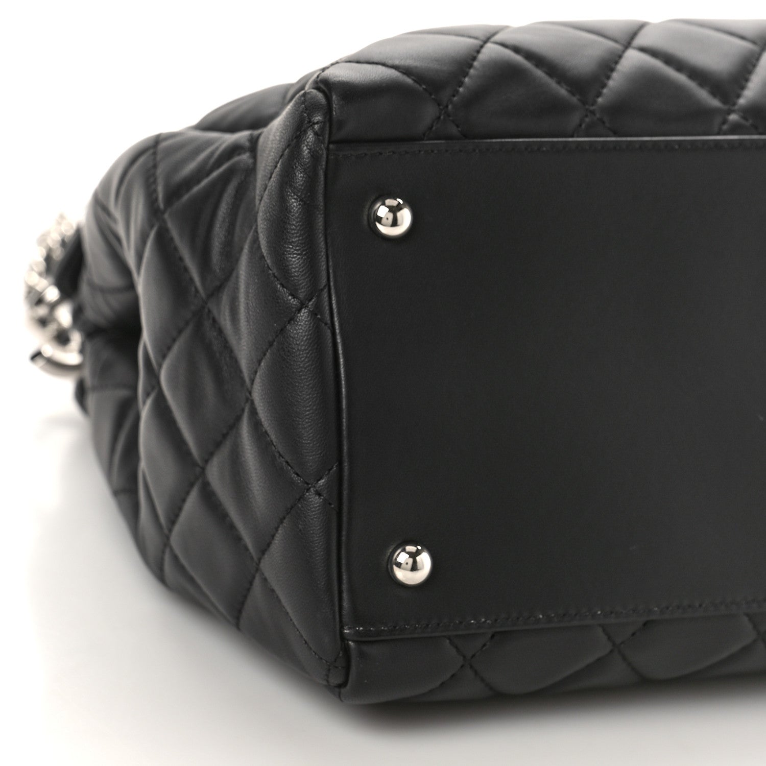 Chanel Lambskin Quilted Chanel 7 Tote Black 7 of 9