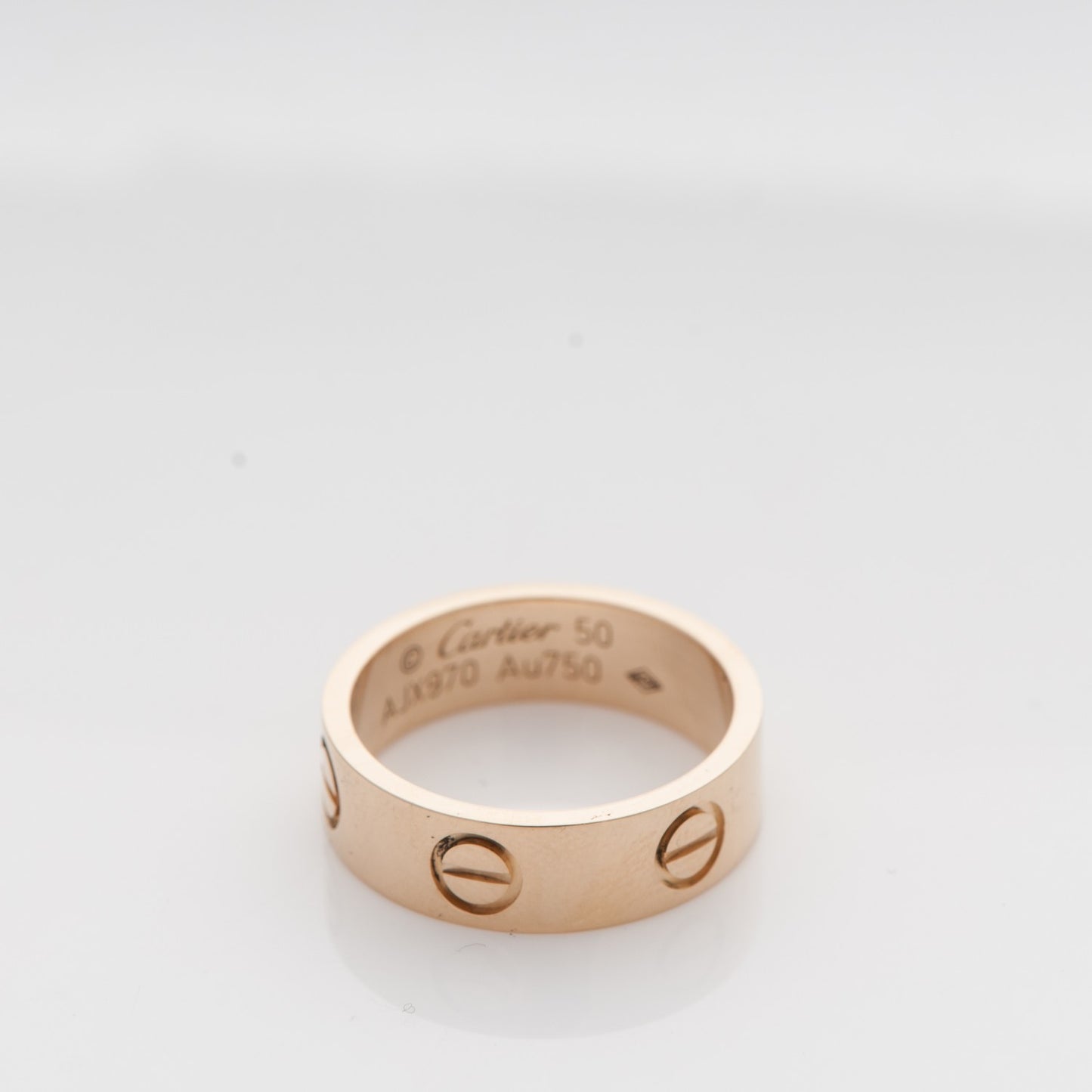 18K Yellow Gold 5.5mm LOVE Ring 50 5.25