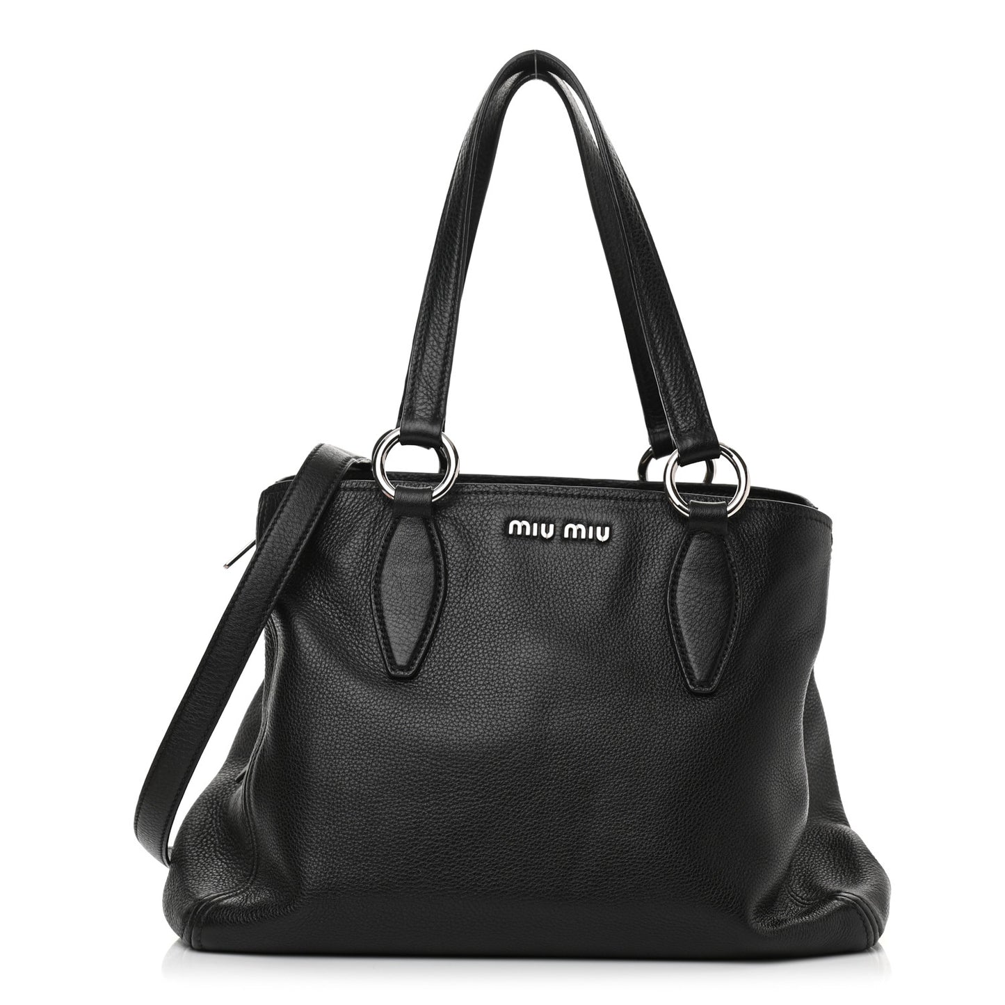Vitello Phenix Shopping Tote Black