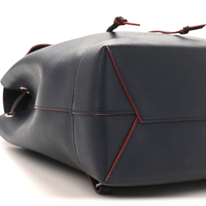 Louis Vuitton Soft Calfskin Lockme Backpack Marine Rouge 9 of 11