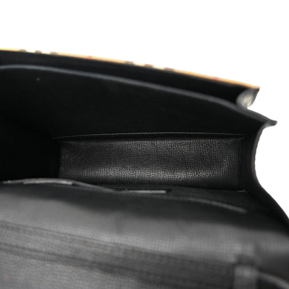Burberry Derby Calfskin Vintage Check Small Macken Crossbody Bag Black 5 of 12