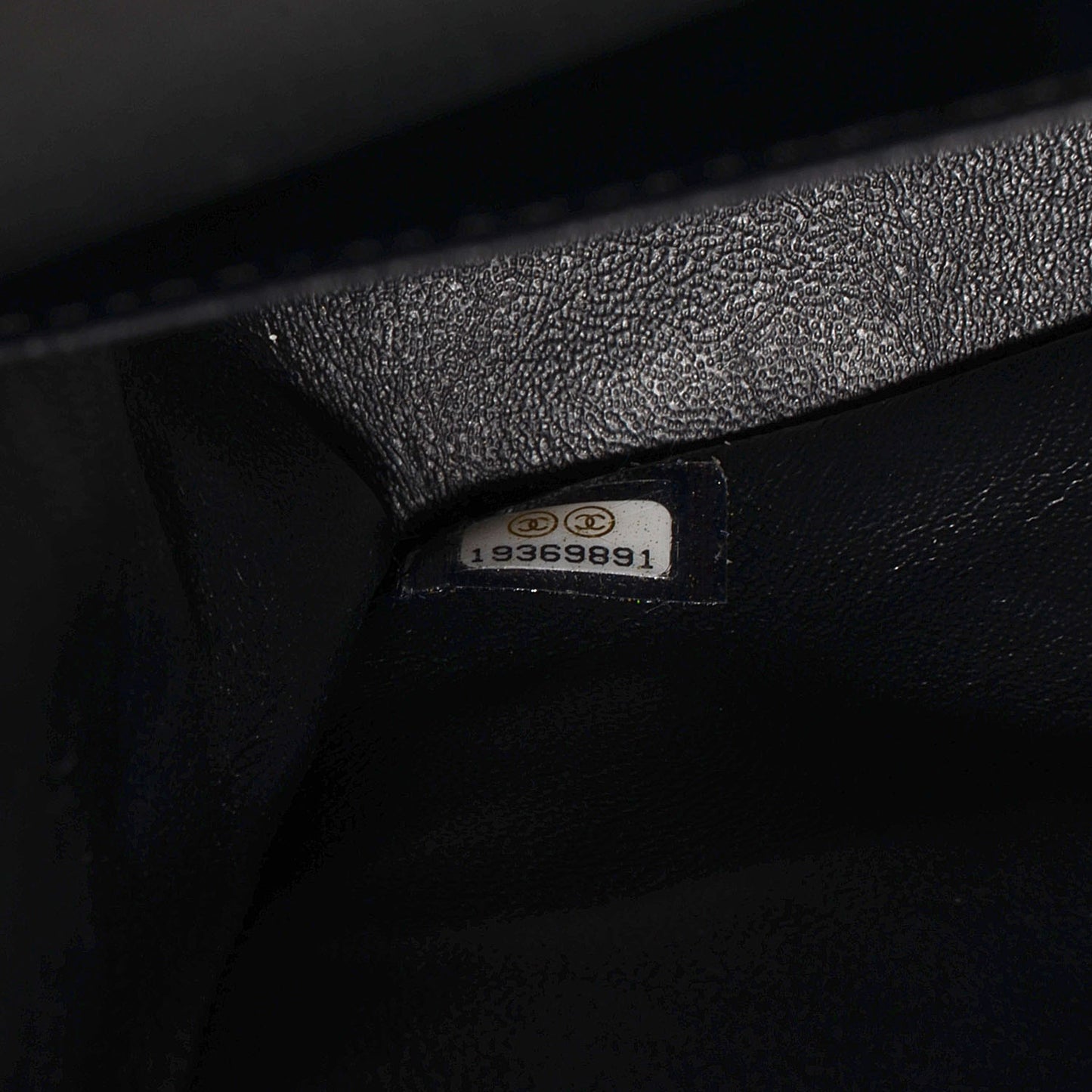 Patent Jumbo Double Flap Black