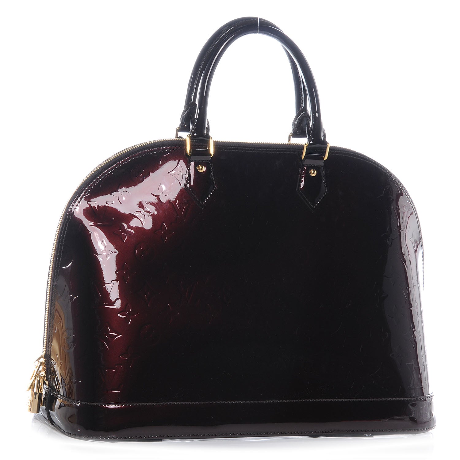 Louis Vuitton Vernis Alma GM Amarante 3 of 8