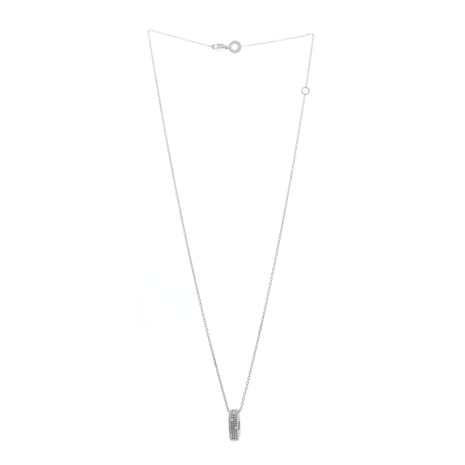 Damiani 18K White Gold Diamond Metropolitan Dream Pendant Necklace 3 of 8