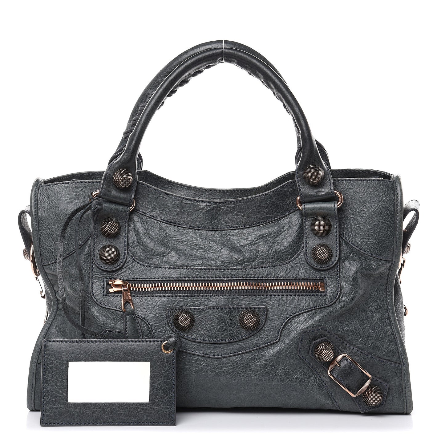 Agneau Giant 21 Rose Gold Hardware City Anthracite