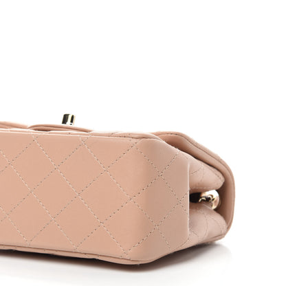 Chanel Lambskin Quilted Mini Square Flap Beige 7 of 11