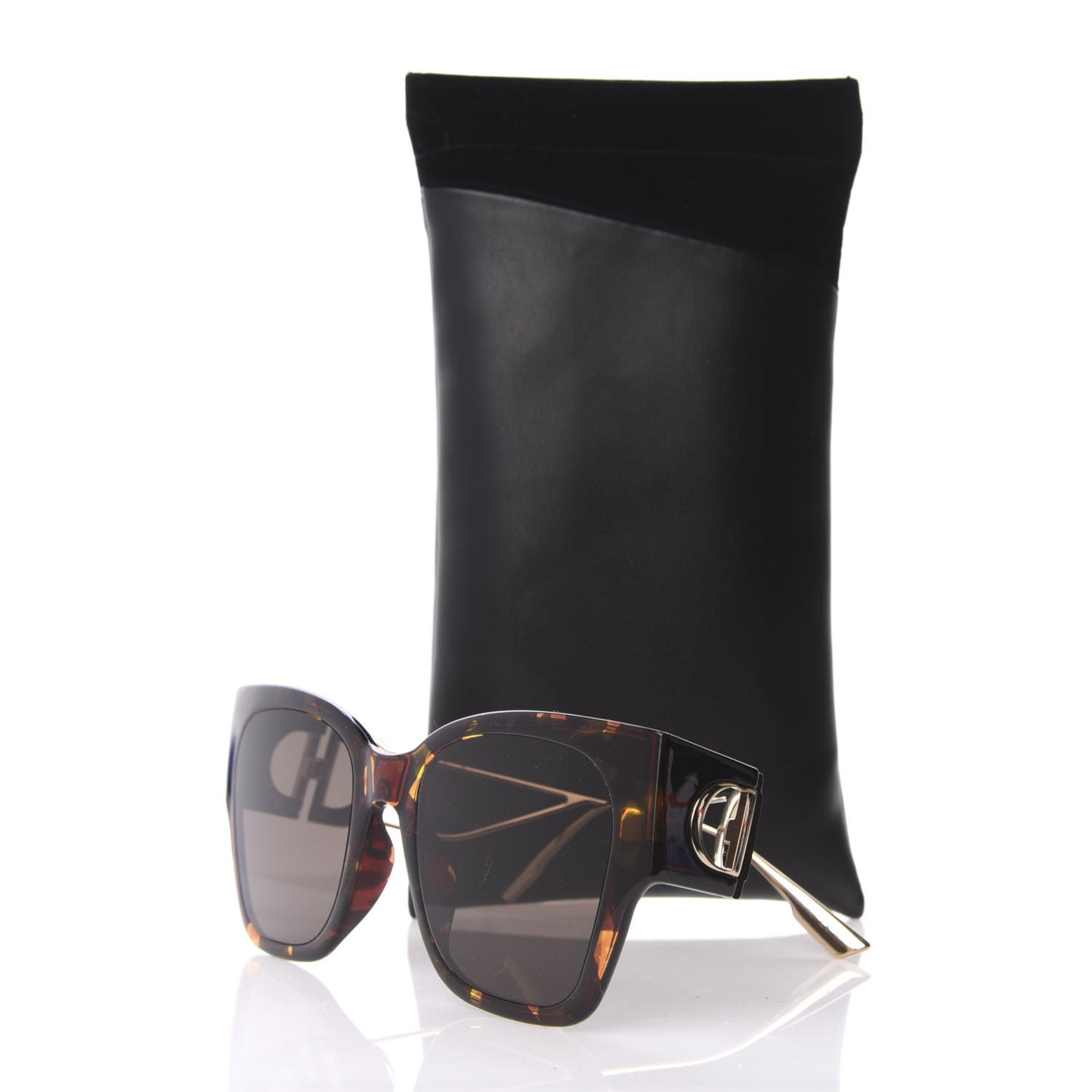 Rectangular 30 Montaigne 1 Sunglasses Tortoise