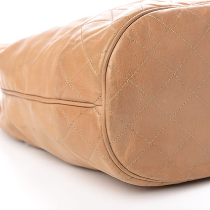 Chanel Lambskin Drawstring Bag Beige 10 of 17