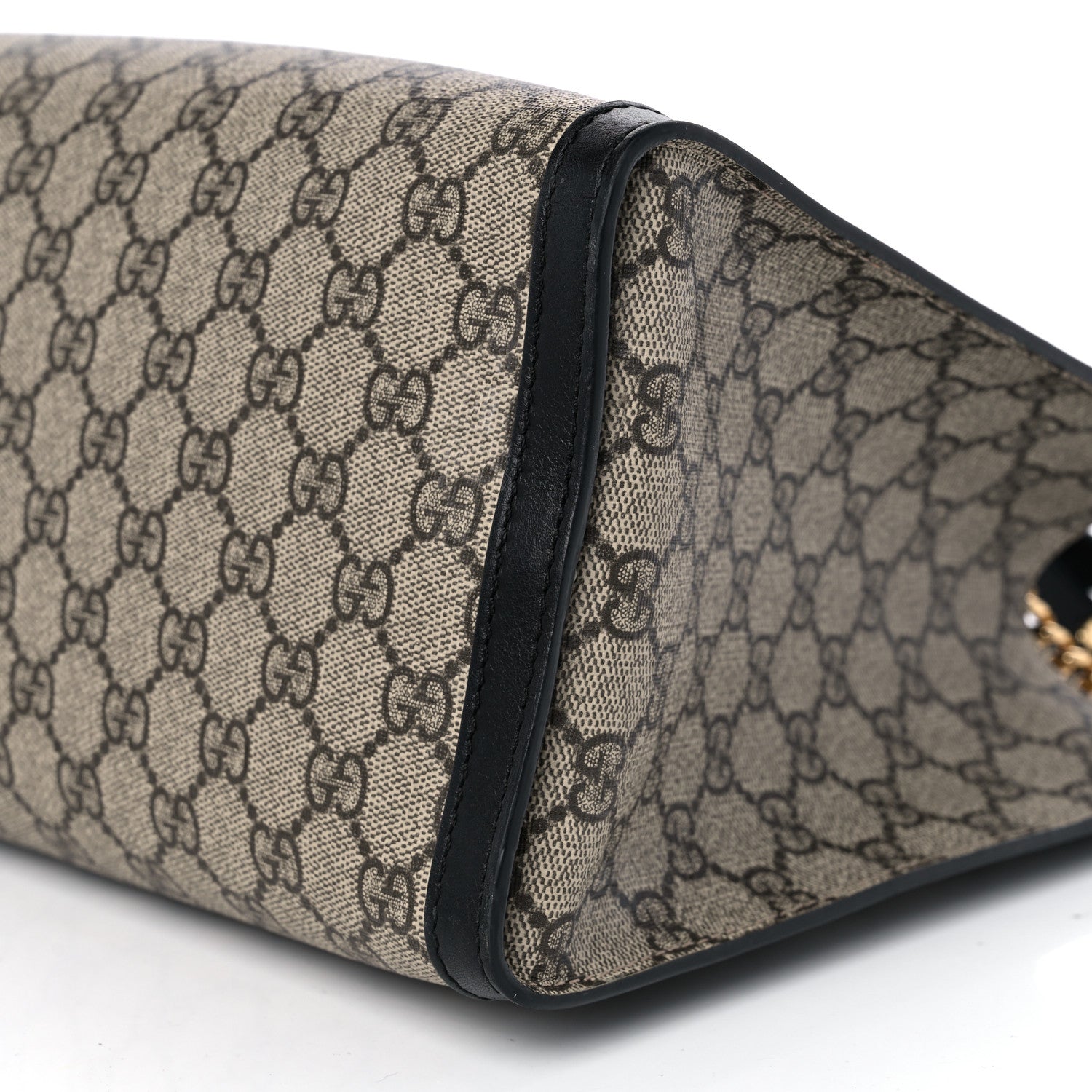 Gucci GG Supreme Monogram Medium Padlock Tote Black 10 of 12