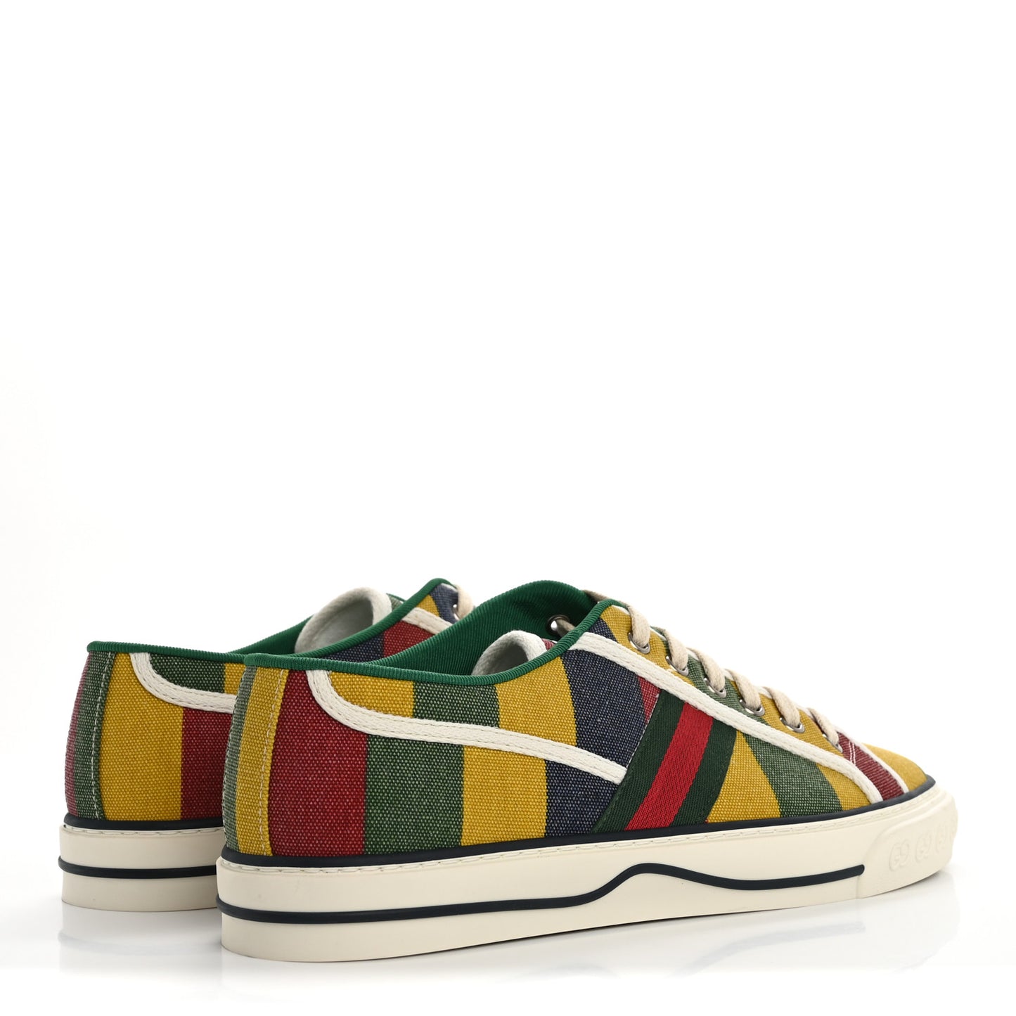 Canvas Web Marley Stripe Mens 1977 Tennis Sneakers 8 Multicolor Mystic White