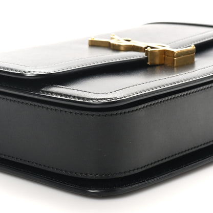 Saint Laurent Box Calfskin Monogram Medium Solferino Satchel Black 9 of 10