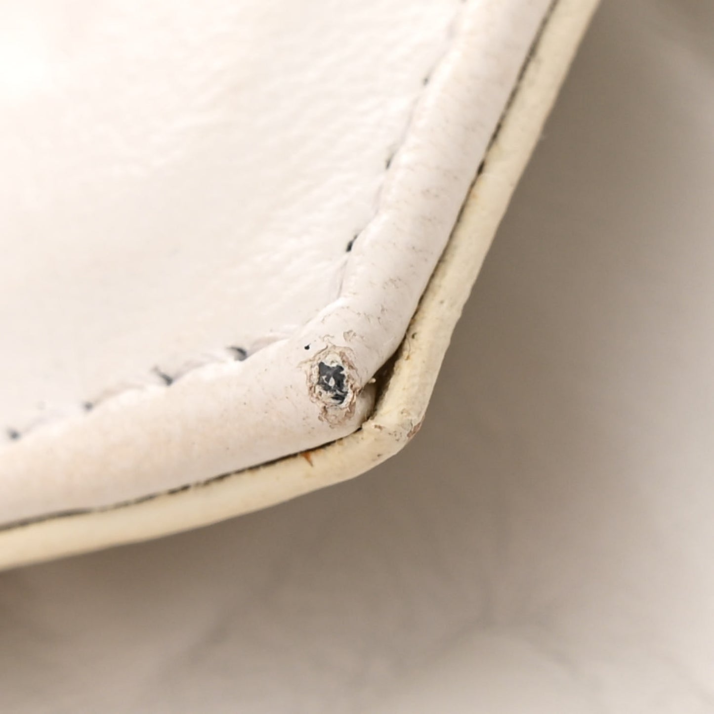 Nappa FF 1974 Embossed Baguette White