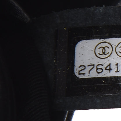 Chanel Lambskin Cotton Woven Medium Boy Flap Black 10 of 13