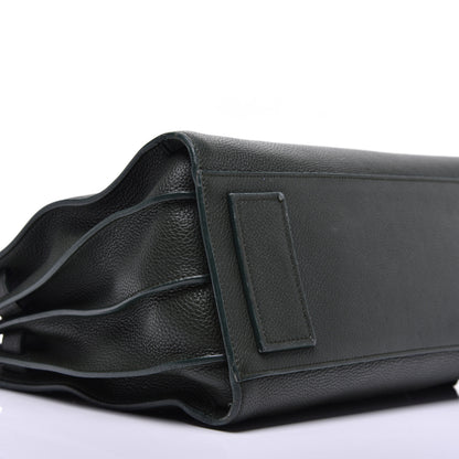 Saint Laurent Grained Calfskin Small Supple Sac De Jour Dark Vert 8 of 12