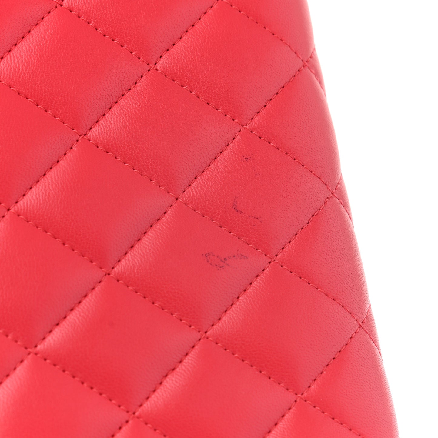 Lambskin Quilted Large Gusset Flap Wallet Red