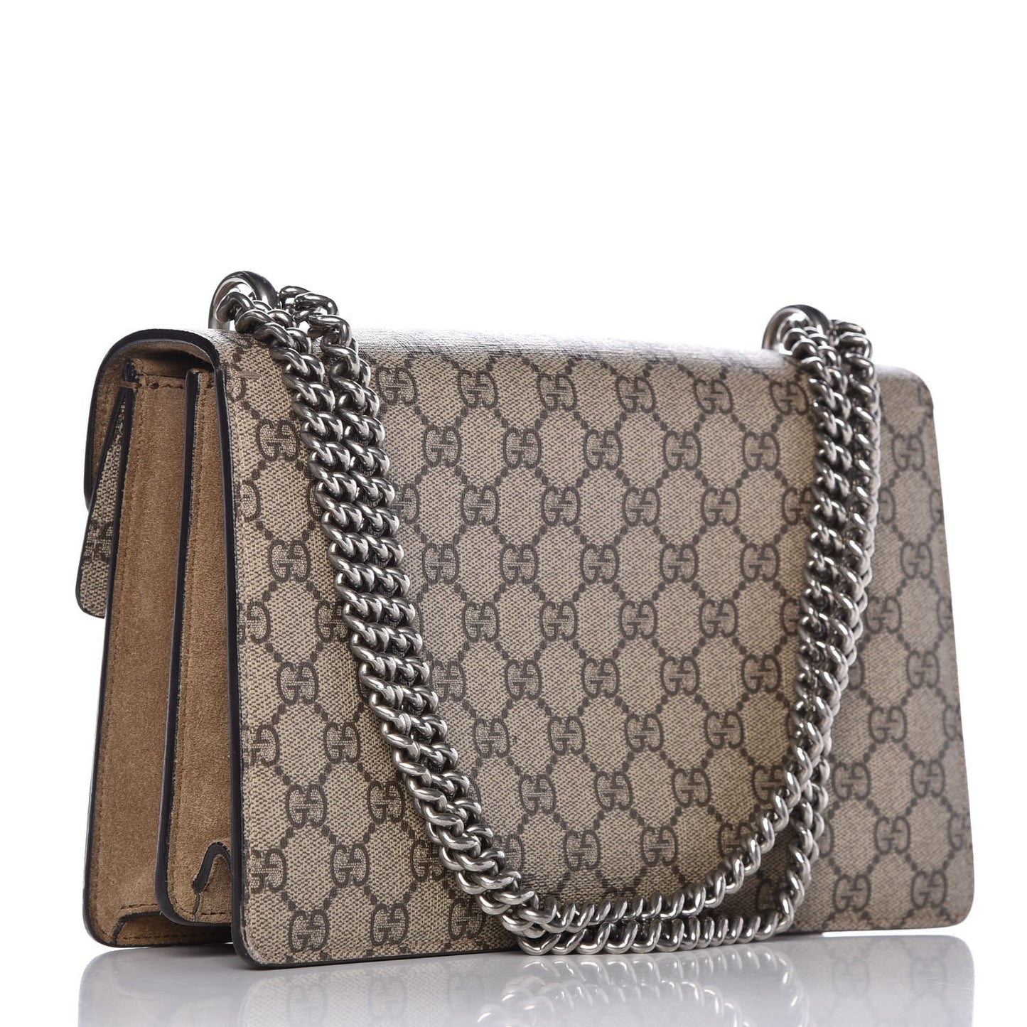 GG Supreme Monogram Small Dionysus Shoulder Bag Taupe