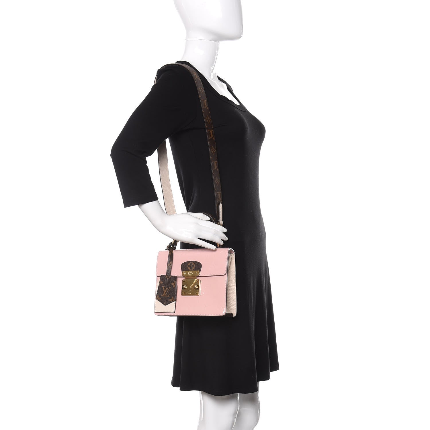 Louis Vuitton Vernis Epi Monogram Spring Street Rose Ballerine 2 of 11