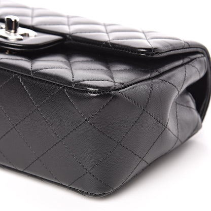 Chanel Lambskin Quilted Mini Rectangular Flap Black 9 of 11