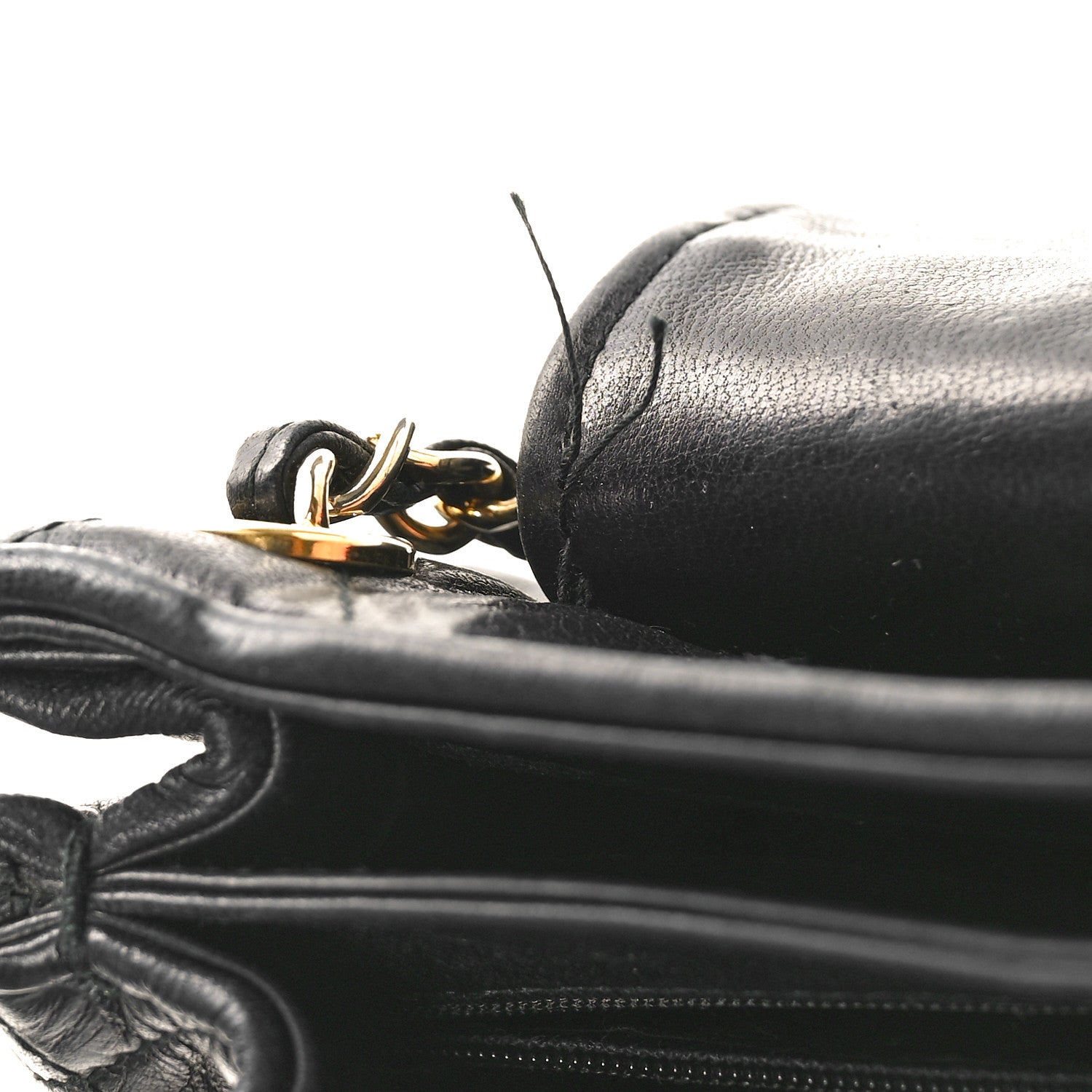 Chanel Lambskin Quilted Tassel Drawstring Black 11 of 12