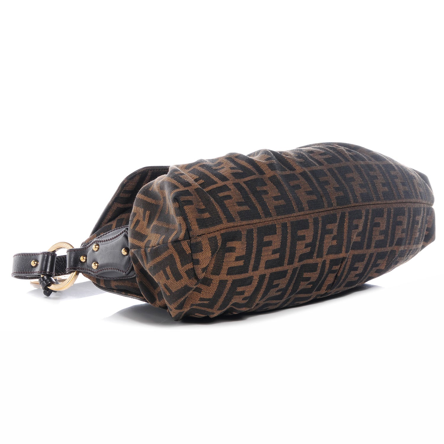 Fendi Zucca Small Chef Shoulder Bag Tobacco 4 of 9