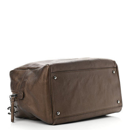 Chanel Metallic Deerskin Large Luxe Ligne Bowler Bronze 4 of 10