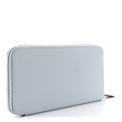 Hermes Epsom Silk'In Wallet Bleu Brume 3 of 8