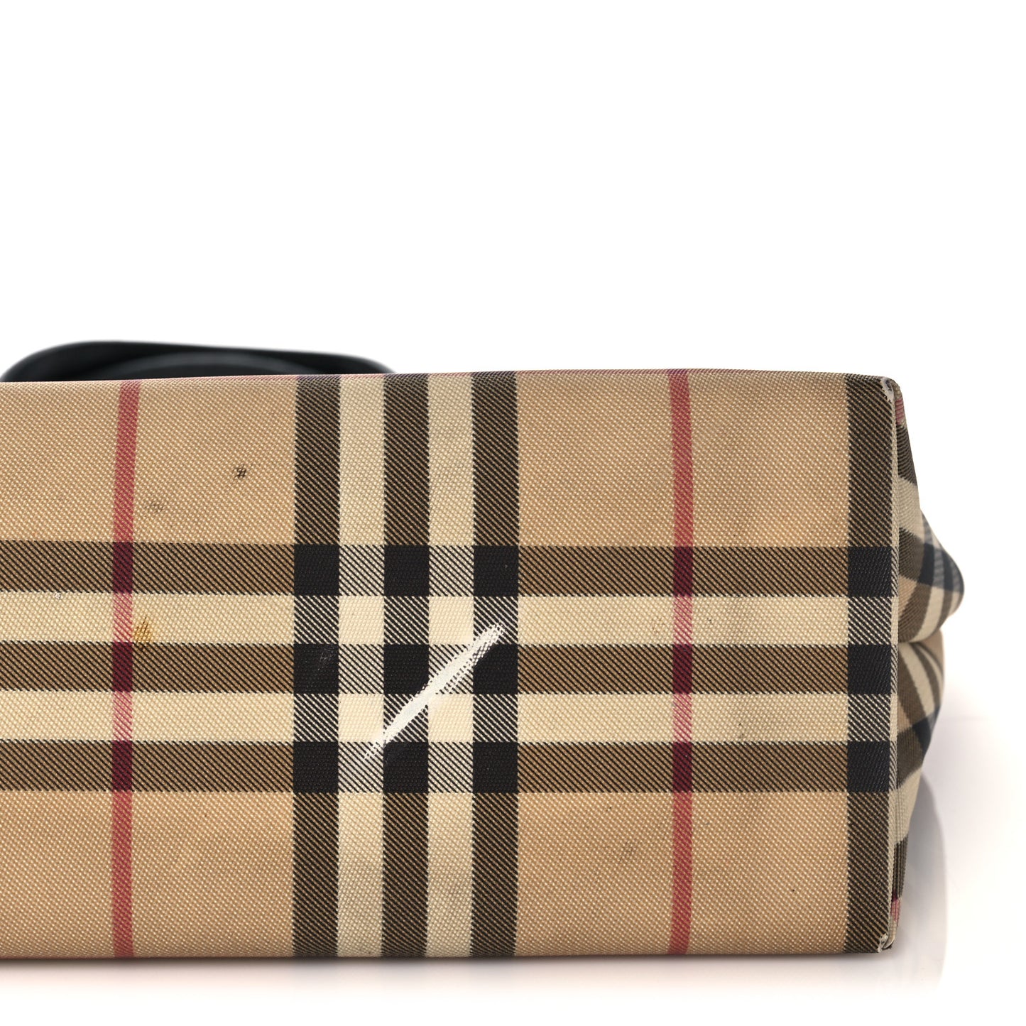 House Check Medium Tote Black