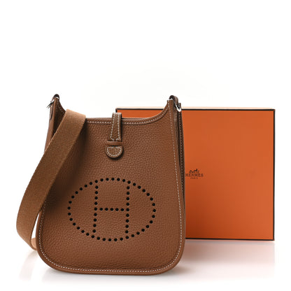Hermes Taurillon Clemence Evelyne TPM Gold 11 of 11