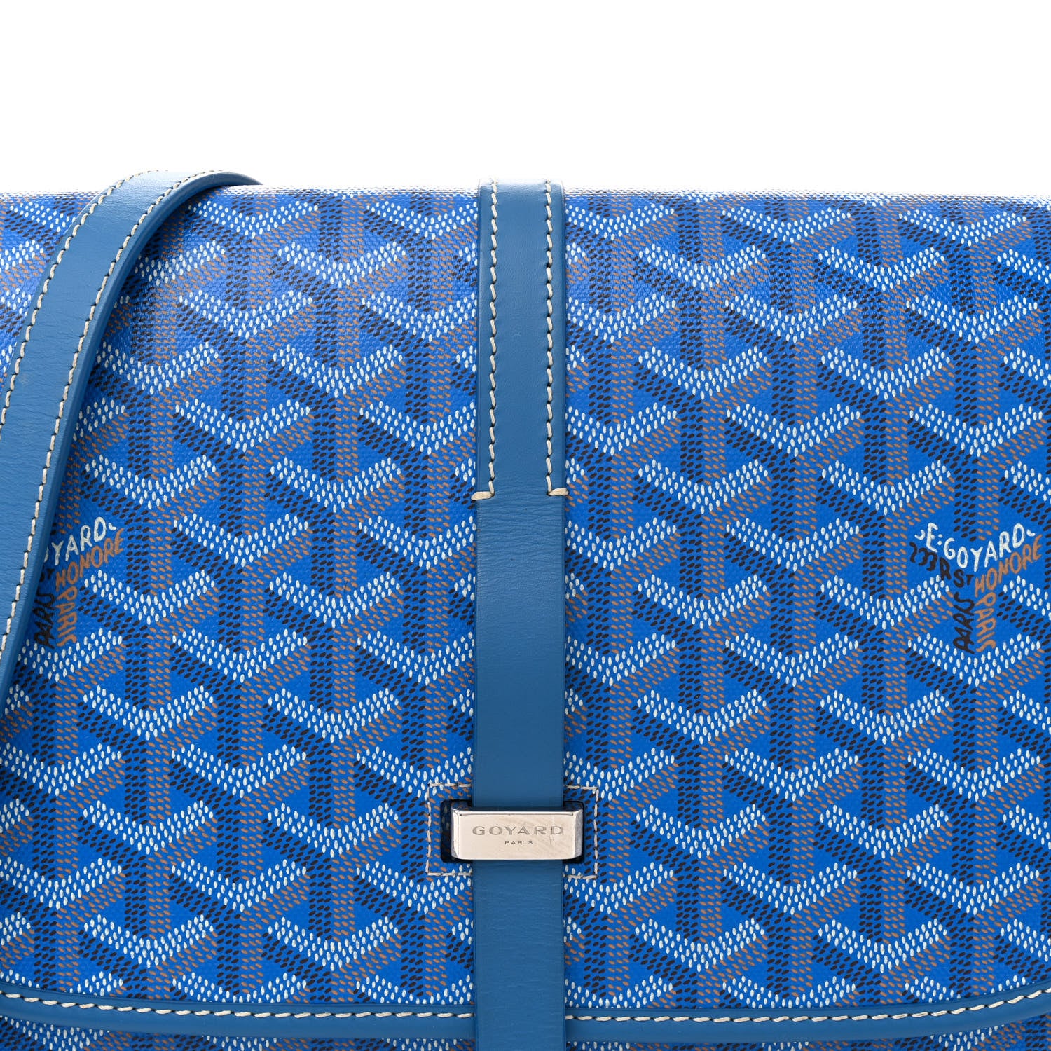 Goyard Goyardine Belvedere II MM Messenger Bag Sky Blue 7 of 14