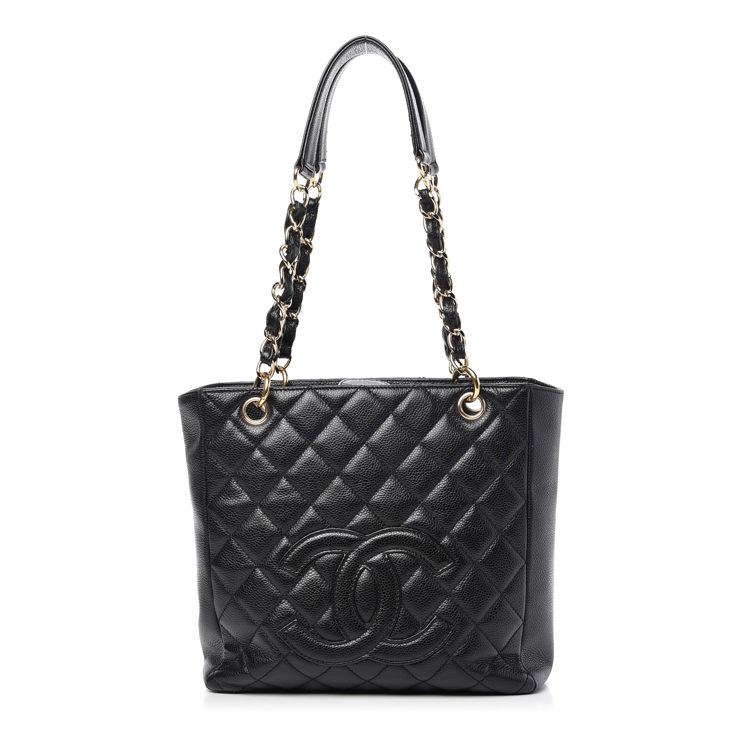 Chanel Caviar Quilted Petit Shopping Tote PST Black 1 of 9
