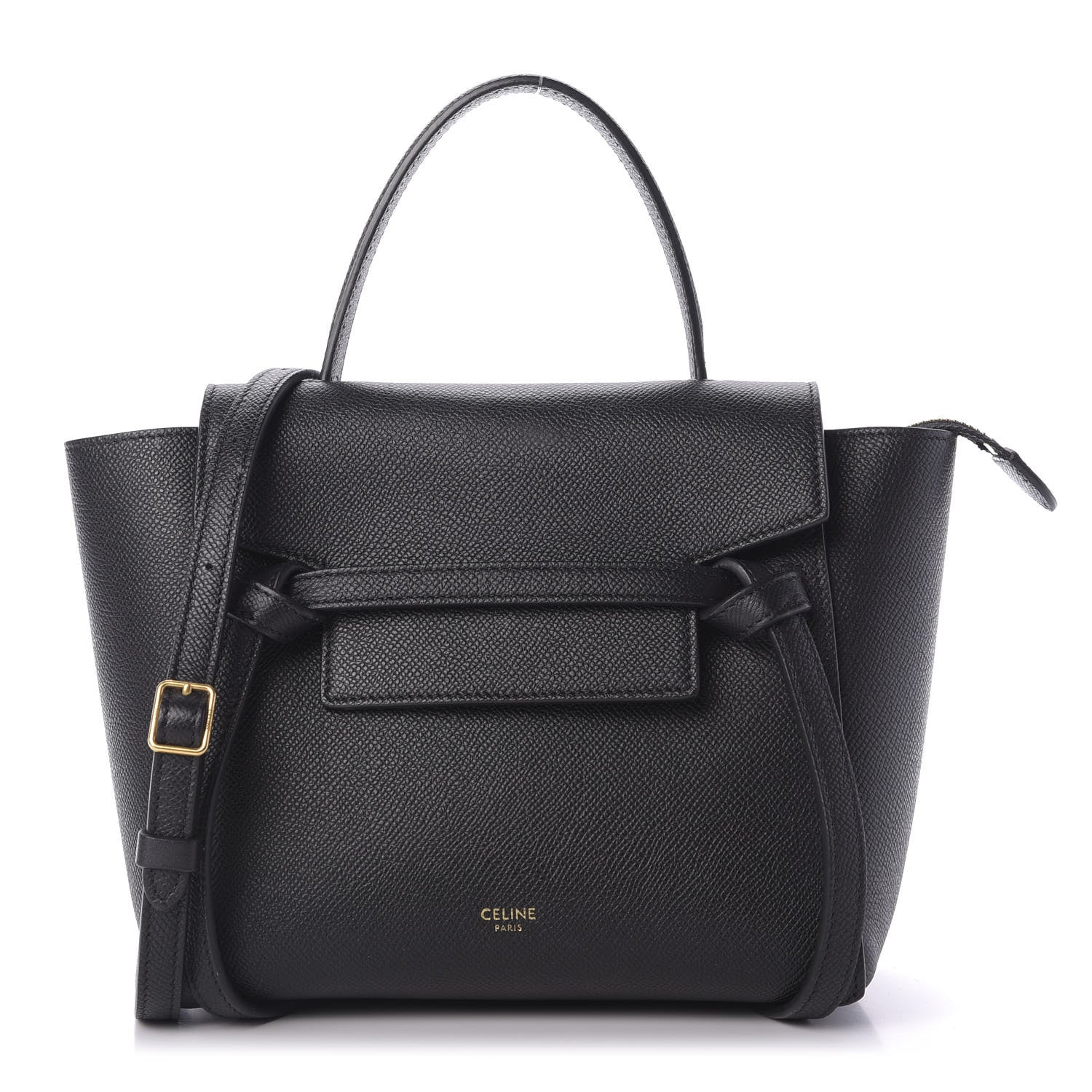 Celine Grained Calfskin Nano Belt Bag Black 1 of 11