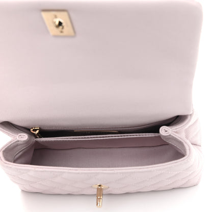Chanel Caviar Quilted Mini Coco Handle Flap Lilas Lilac 5 of 9