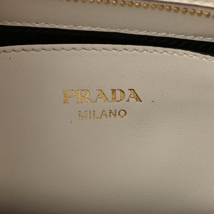 Prada Saffiano Soft Calfskin Small Zippered Tote White 6 of 10