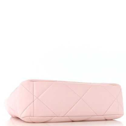Chanel Lambskin Quilted Large Chanel 19 Flap Light Pink 4 of 11