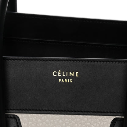 Celine Bullhide Calfskin Grained Nubuck Mini Tri-Color Luggage Khaki 9 of 23