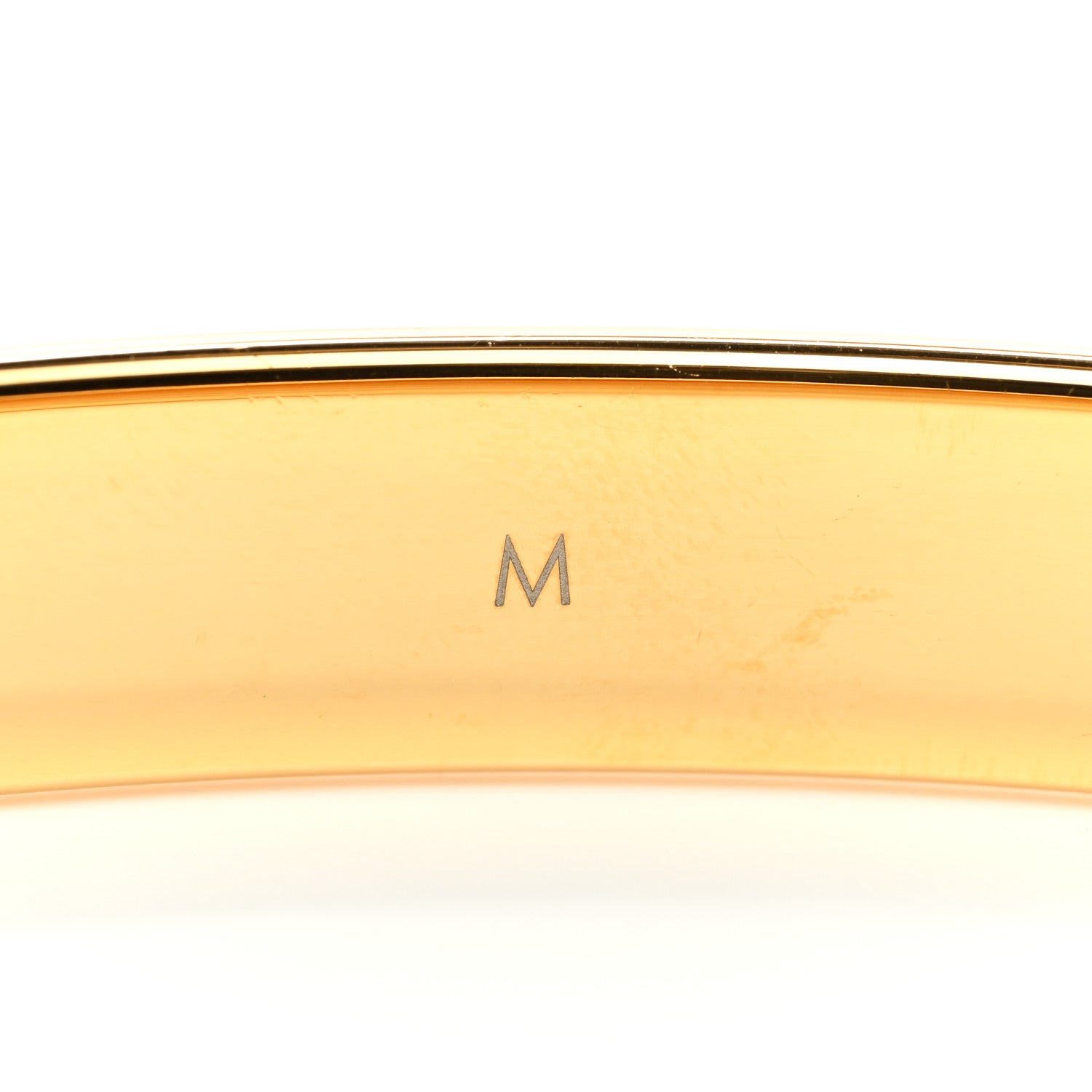 Louis Vuitton Brass Crystal Monogram Nanogram Strass Cuff M Gold 6 of 8