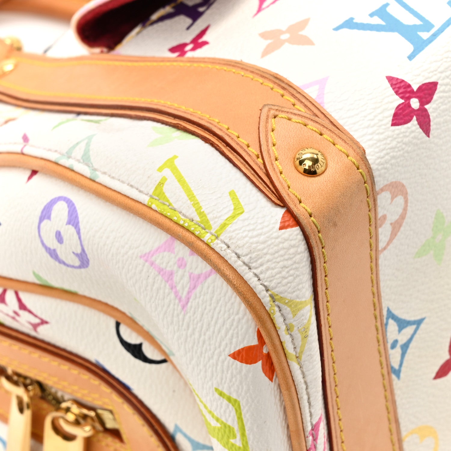 Louis Vuitton Monogram Multicolor Priscilla White 10 of 15