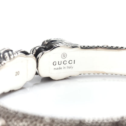 Gucci Sterling Silver Double Tiger Head Cuff Bracelet 4 of 4