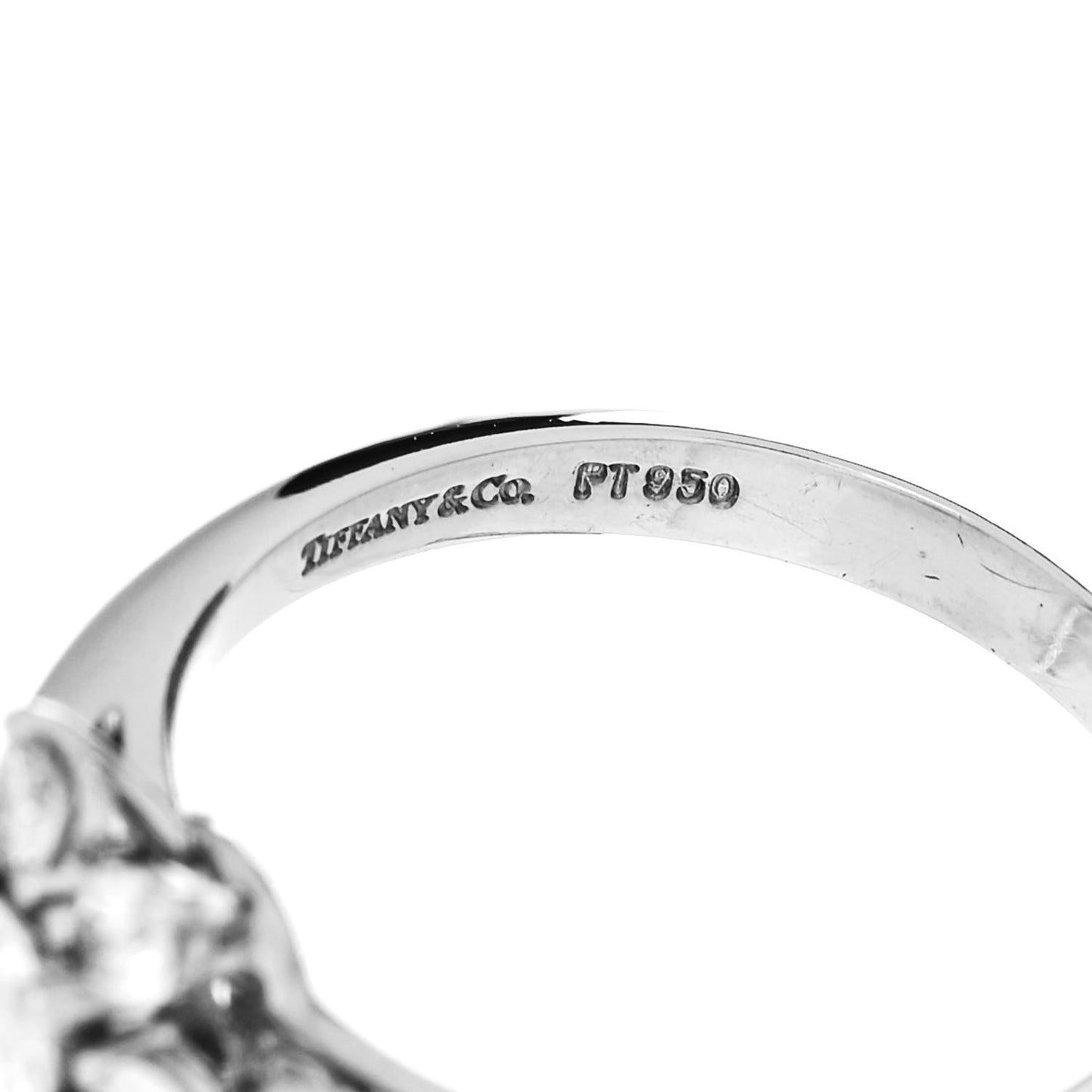 Platinum Diamond Flower Ring 50 5.25