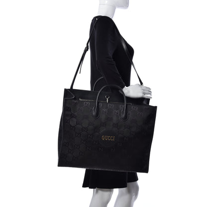 Gucci Econyl Nylon Monogram Large Off The Grid Tote Bag Black 2 of 9